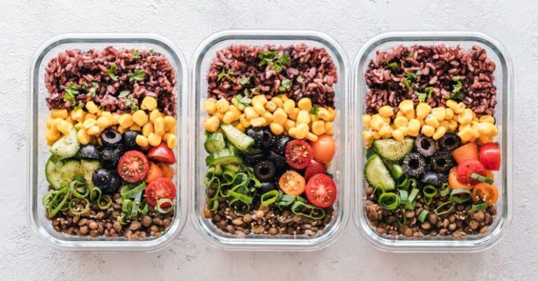 Meal Prepping - Flat Lay Photography of Three Tray of Foods