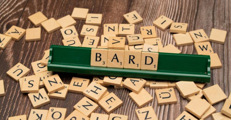 Quantum Computing - The word bard on a wooden table with scrabble tiles